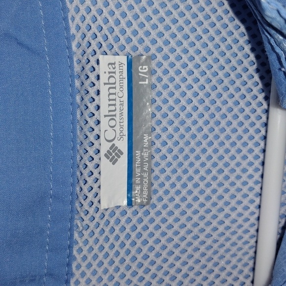 Columbia PFG Omni-Shade Vented Light Blue Long Sleeve Button up Shirt Ou… - Picture 5 of 10